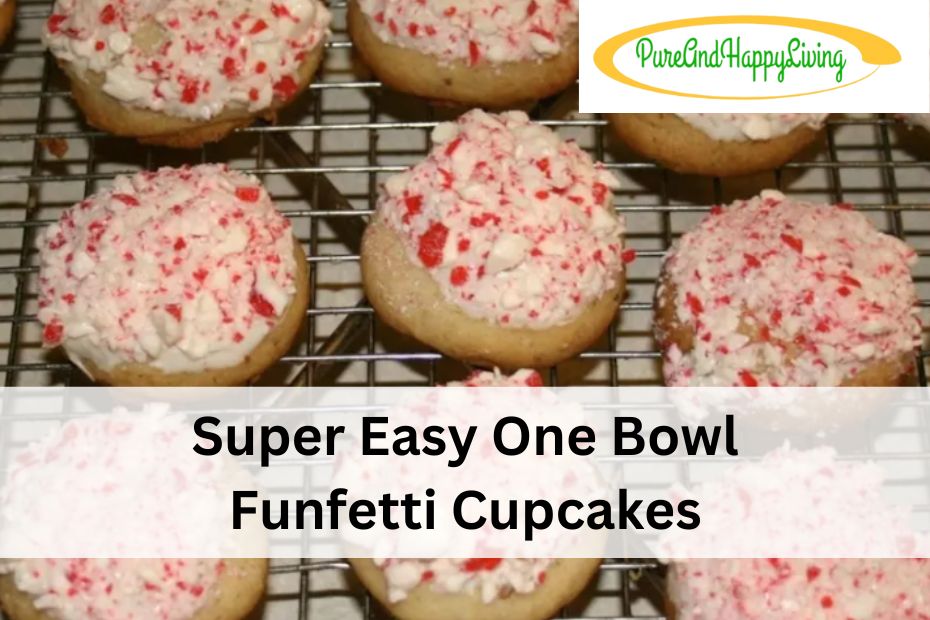 Super Easy One Bowl Funfetti Cupcakes